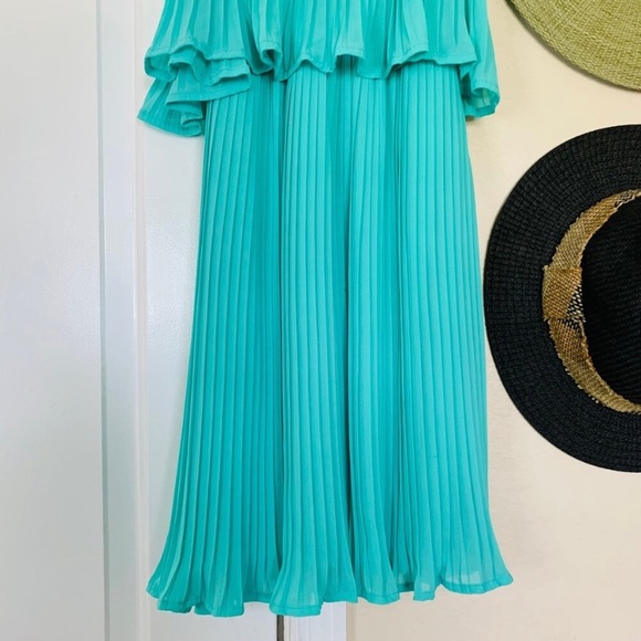Lulus As You Swish Pleated Mint Green Dress - mordernwear.com